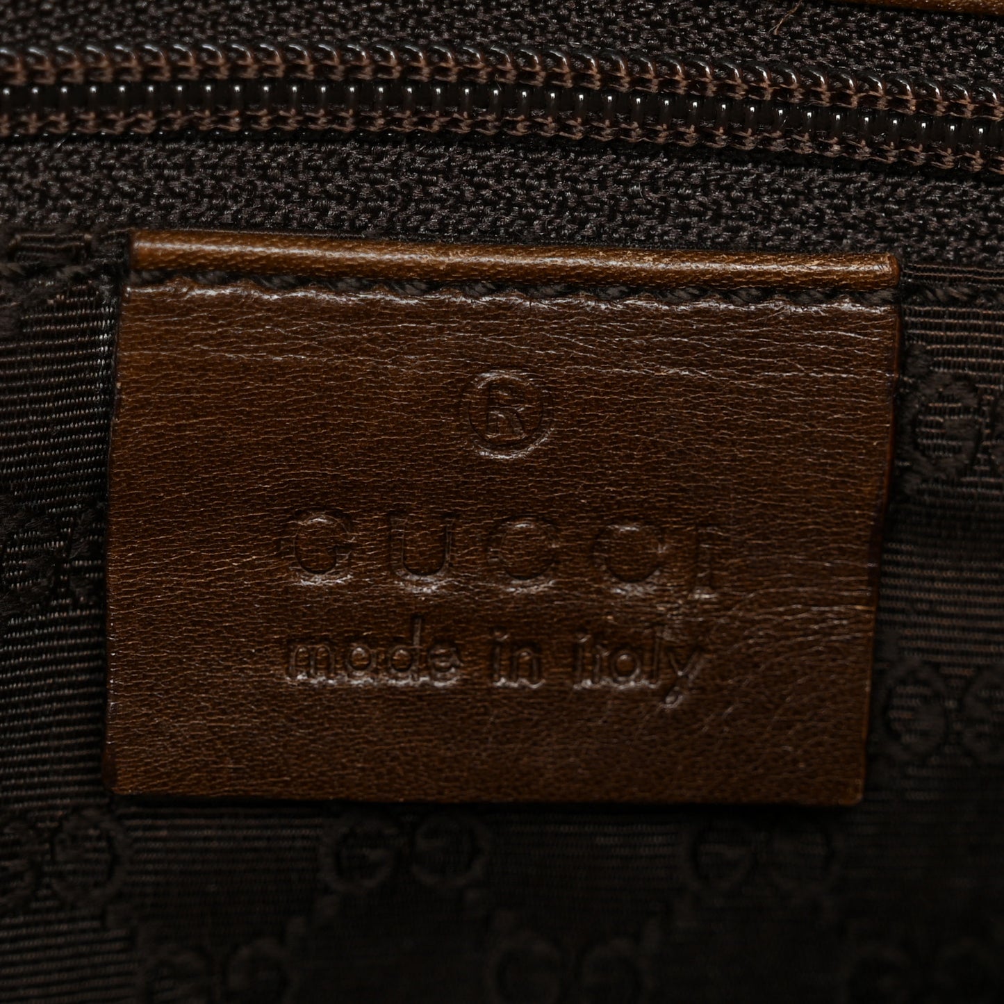 Calfskin Hobo Bag Brown