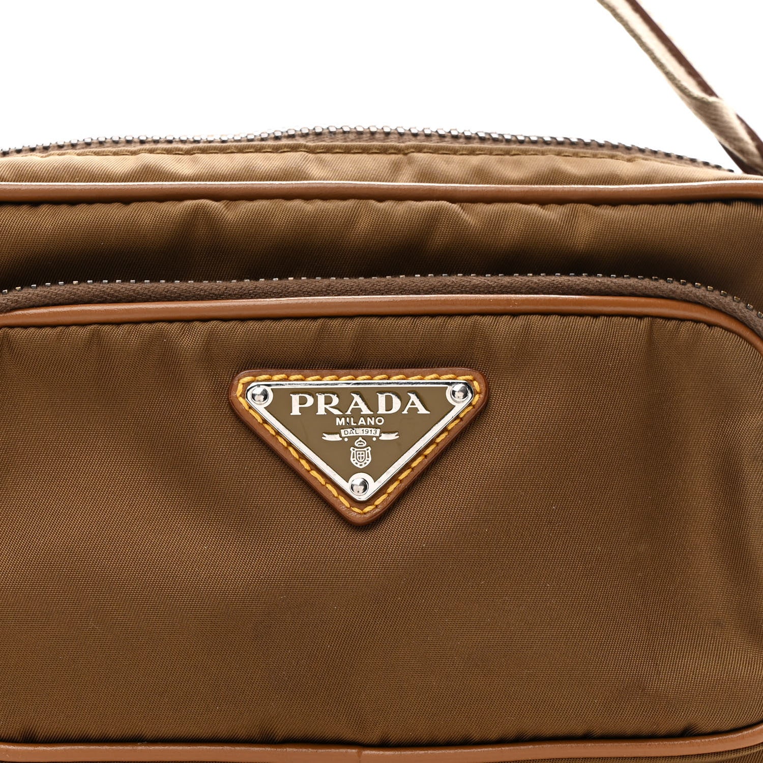 Prada Nylon Re-Edition Travel Pocket Double Zip Shoulder Bag