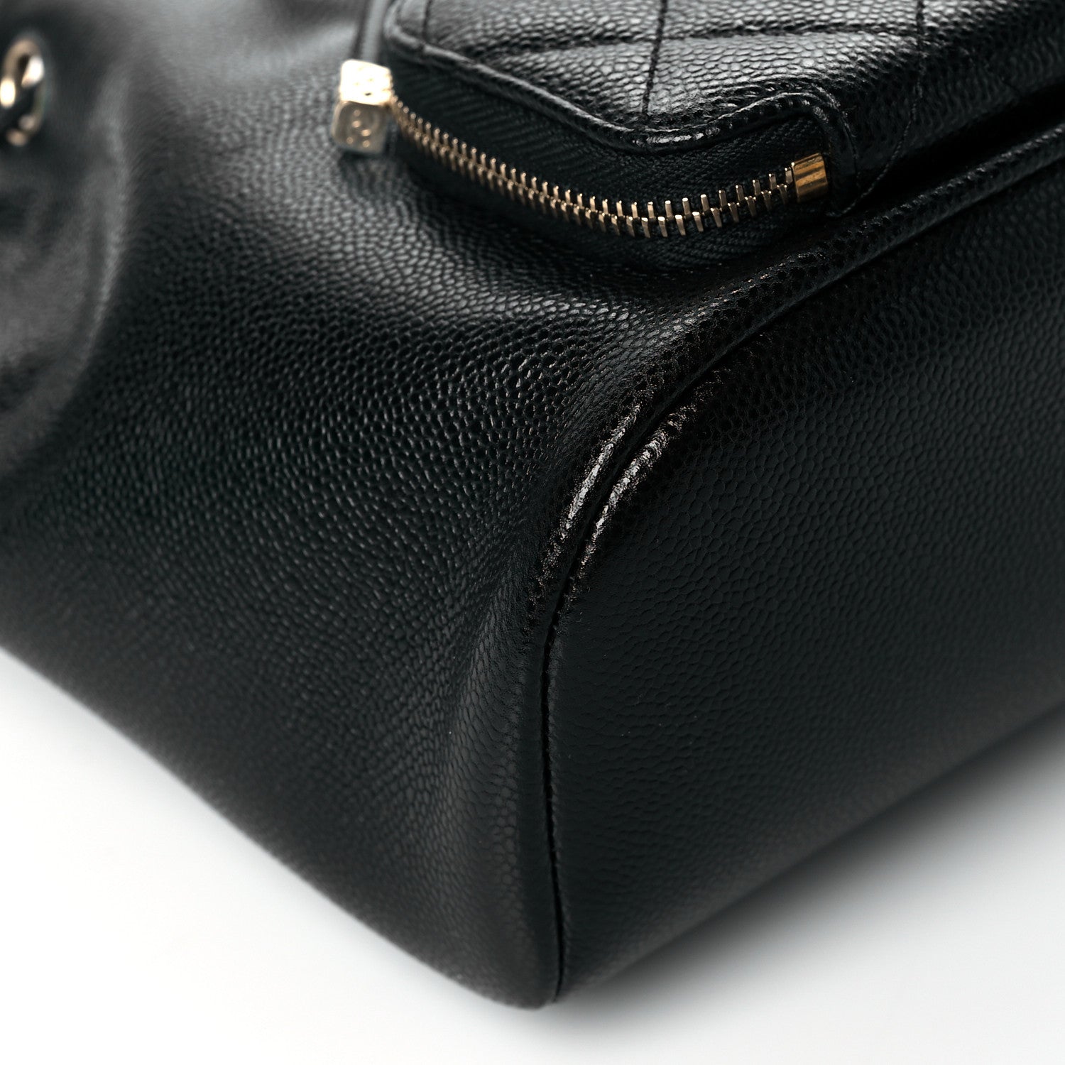 Chanel Caviar Quilted CC Pocket Bucket Bag Black 9 of 11