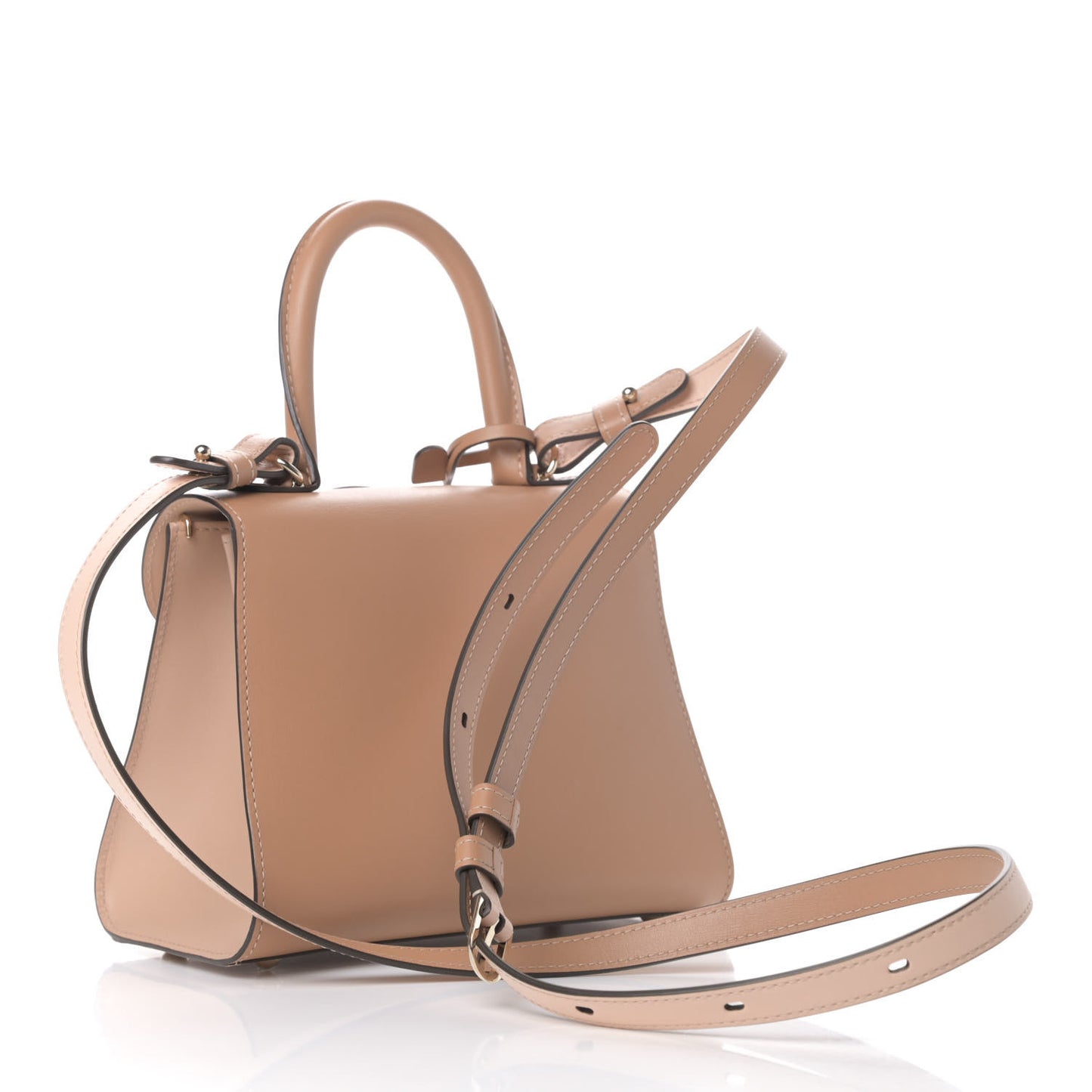 Box Calfskin Mini Brillant Satchel Vison