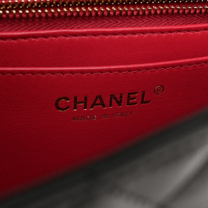 Chanel Lambskin Quilted Small Sweet Camellia Flap Black 6 of 11
