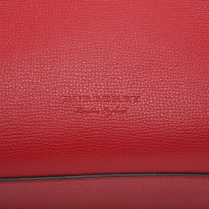 Burberry Haymarket Check Small Reversible Tote Poppy Red 9 of 13