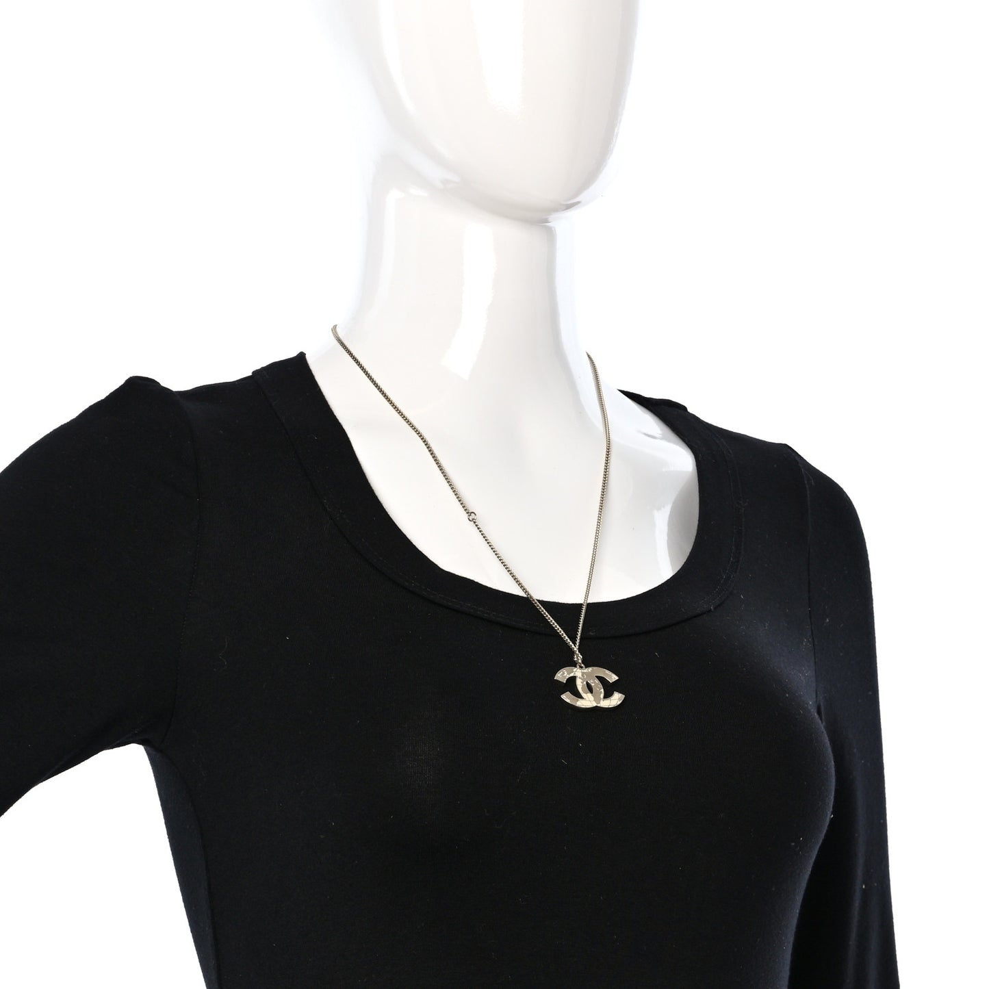 Globe CC Pendant Necklace Gold
