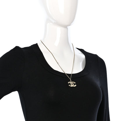Chanel Globe CC Pendant Necklace Gold 3 of 4