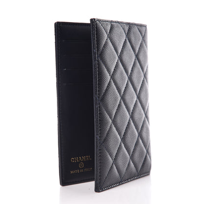 Chanel Caviar Quilted Passport Holder Navy 3 of 12
