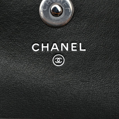 Chanel Patent Quilted Belt In Love Double Mini Flap Waist Bag Black Red 8 of 10