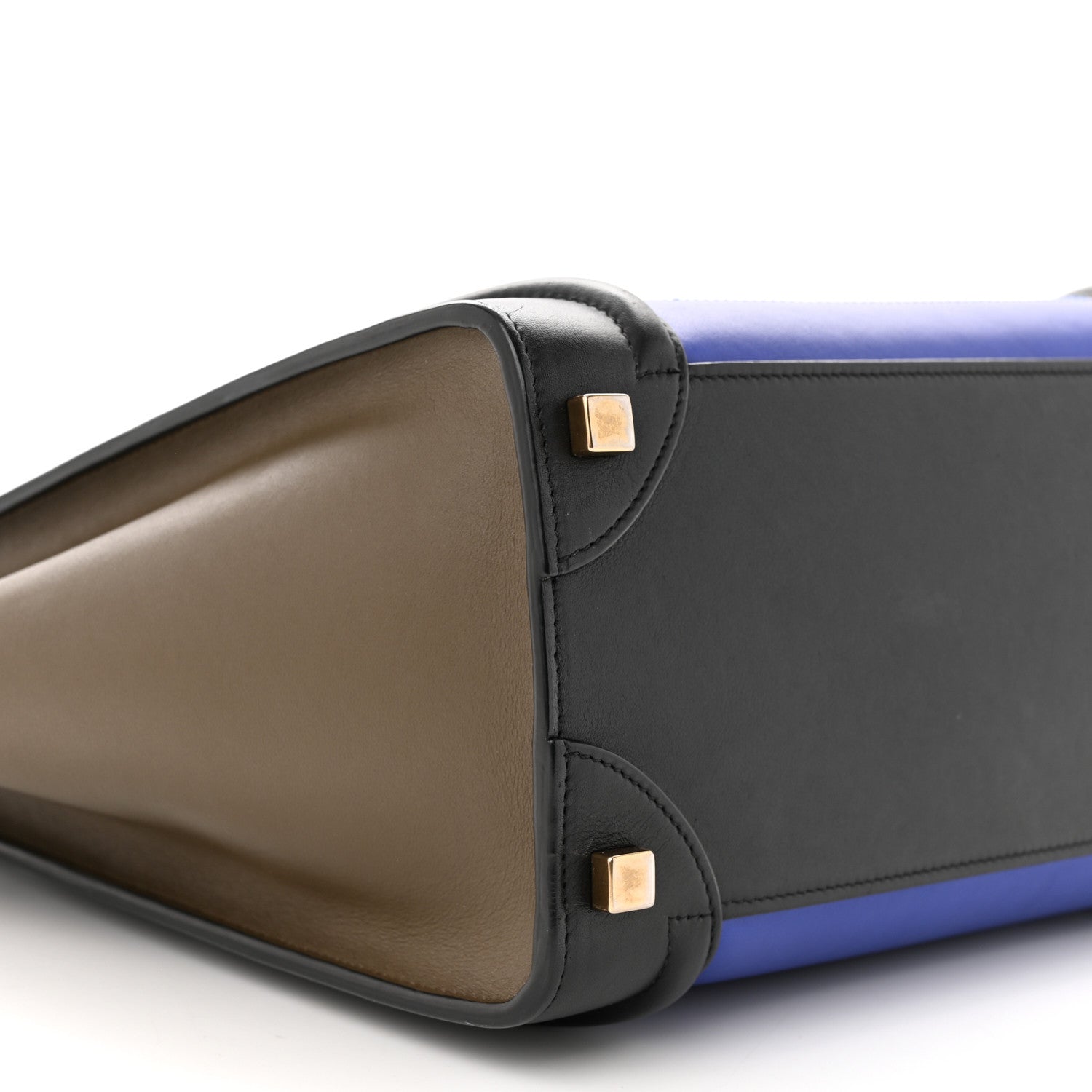 Celine Smooth Calfskin Micro Tri-Color Luggage Cobalt 8 of 10