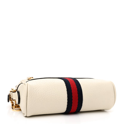 Gucci Textured Dollar Calfskin Web Mini Ophidia Shoulder Bag Mystic White 4 of 13
