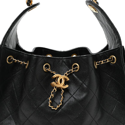 Chanel Caviar Quilted Small Chanel 25 Handbag Black 7 of 9