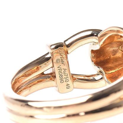 Cartier 18K Yellow Gold Lacquer Tsavortie Garnet Panthère De Ring 49 4.75 5 of 5
