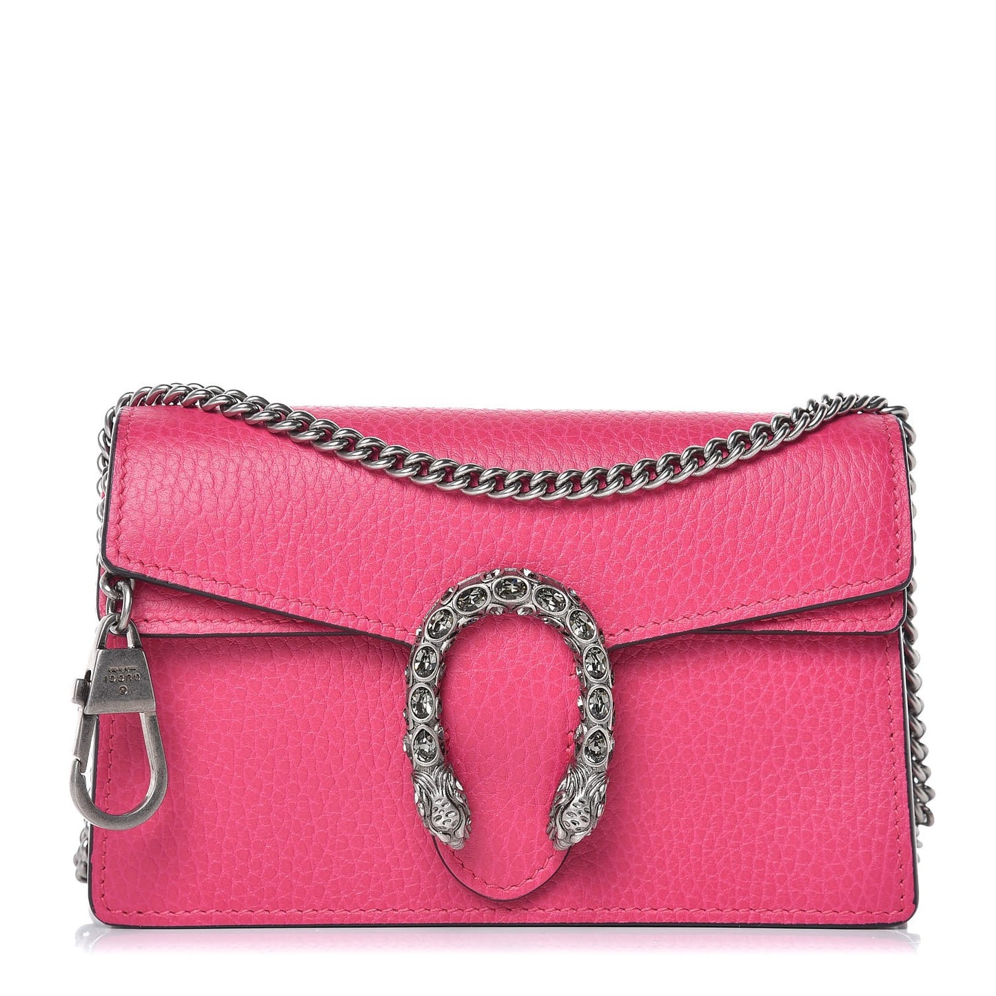 Dollar Calfskin Crystal Super Mini Dionysus Shoulder Bag Box Pink Black Diamond