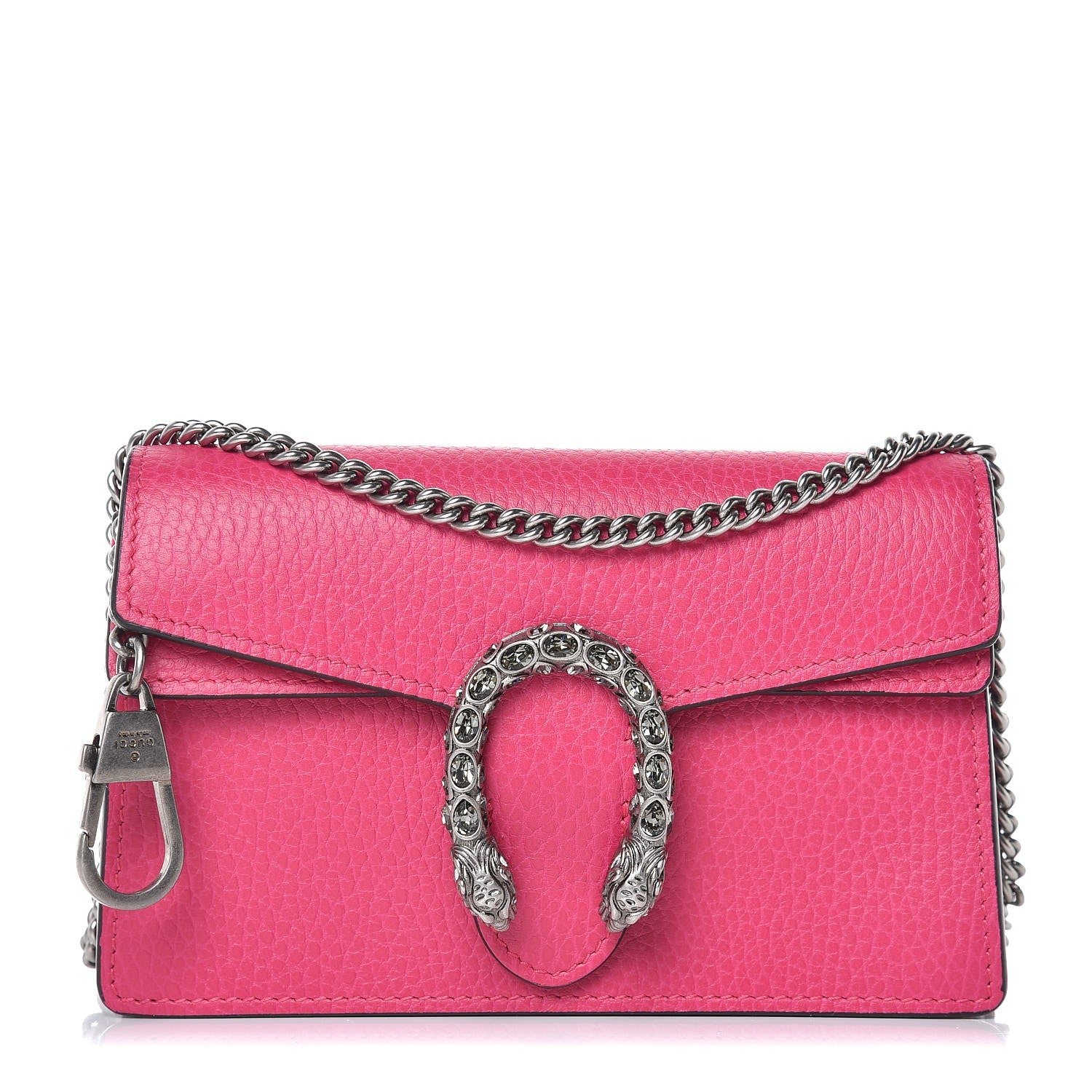 Gucci Dollar Calfskin Crystal Super Mini Dionysus Shoulder Bag Box Pink Black Diamond 1 of 7