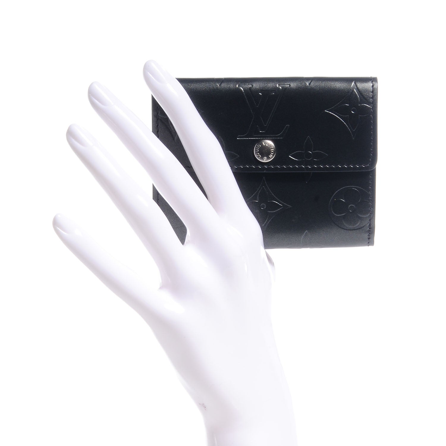 Louis Vuitton Mat Monogram Ludlow Wallet Black 2 of 9