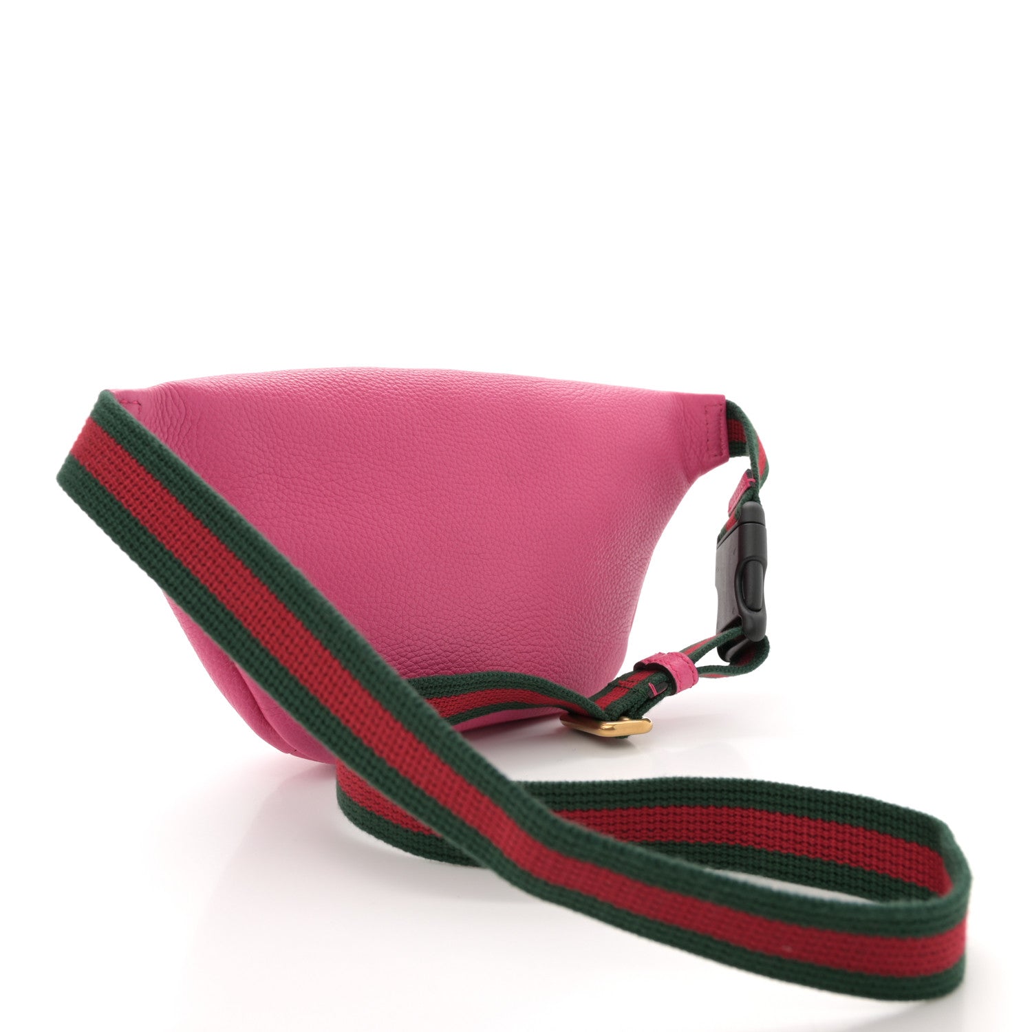 Gucci Grained Calfskin Small Logo Belt Bag Box Pink Green 3 of 10