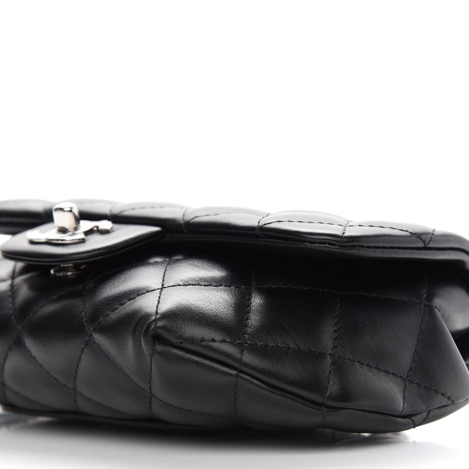 Chanel Calfskin Quilted CC Uniform Flap Belt Bag Black 10 of 10