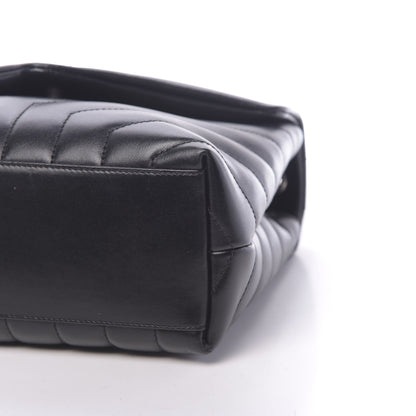 Saint Laurent Calfskin Y Quilted Monogram Small Loulou Chain Satchel Black 10 of 10
