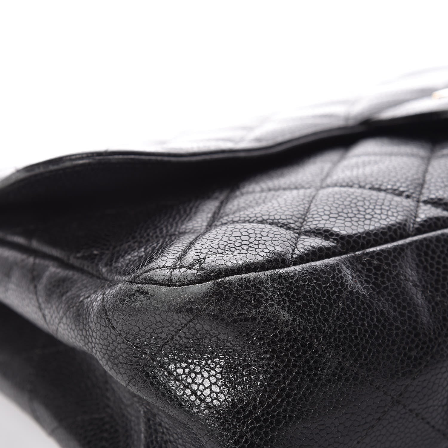 Chanel Caviar Quilted Jumbo Single Flap Black 11 of 15