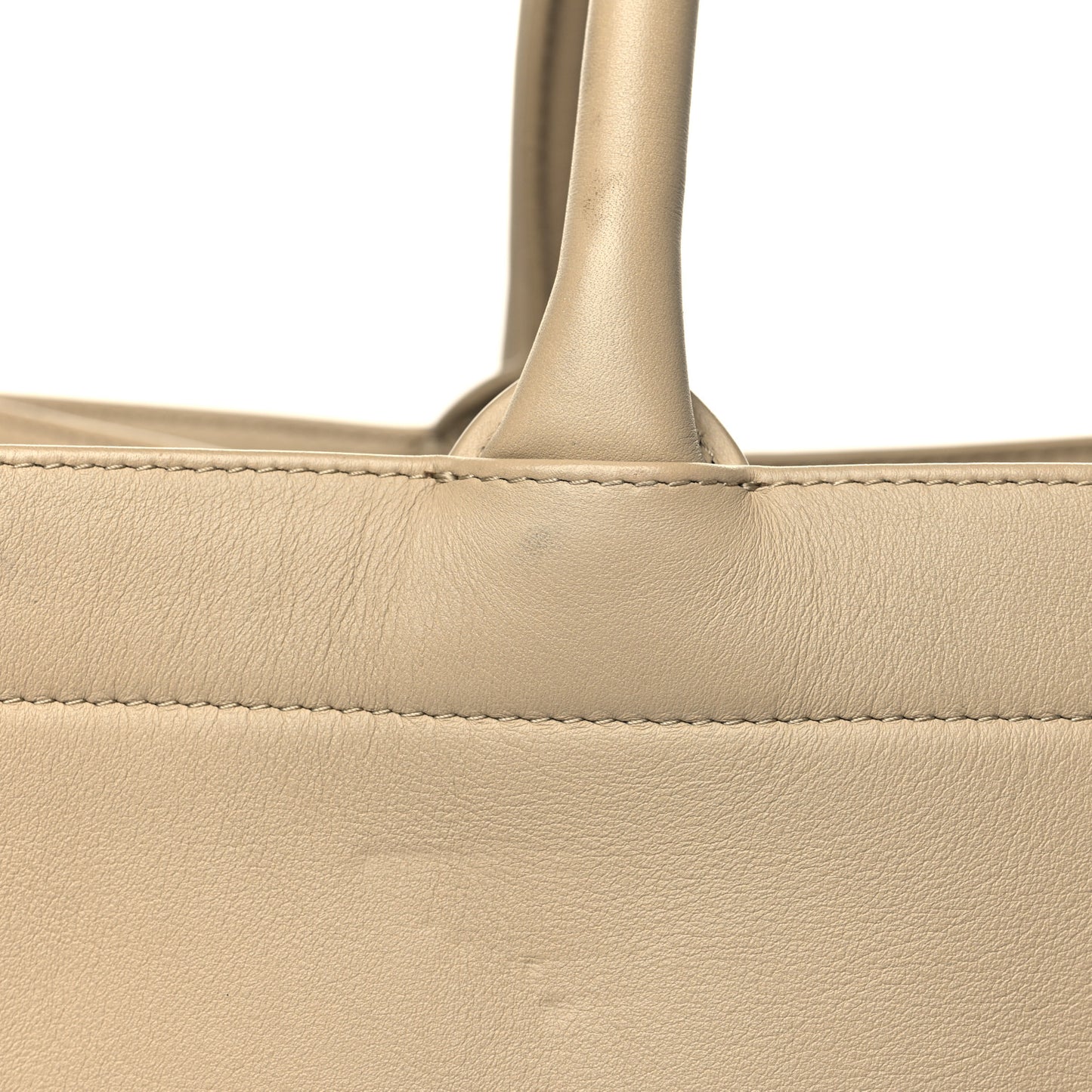 Calfskin Embossed Medium Book Tote Beige