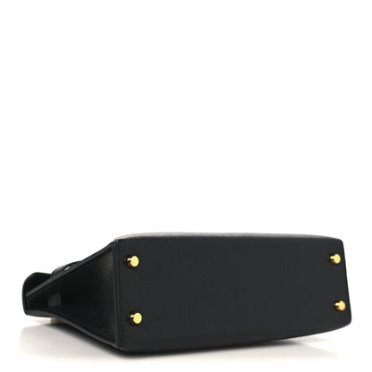 Hermes Chevre Chamkila Mini Kelly Sellier 20 Black 4 of 11