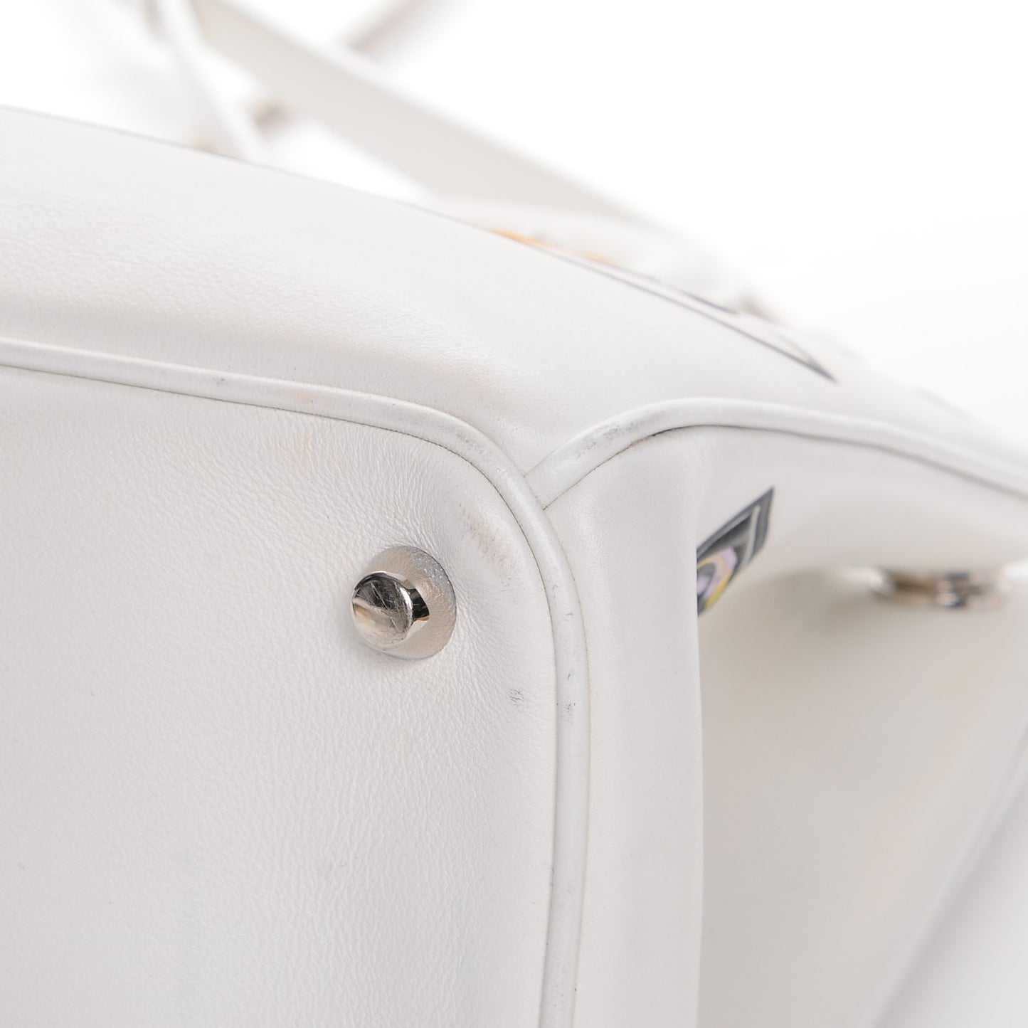 Calfskin Paradise Medium Diorissimo Tote White