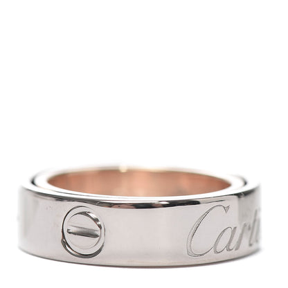 Cartier 18K White Pink Gold 5.5mm Astro LOVE Ring 47 4 5 of 8