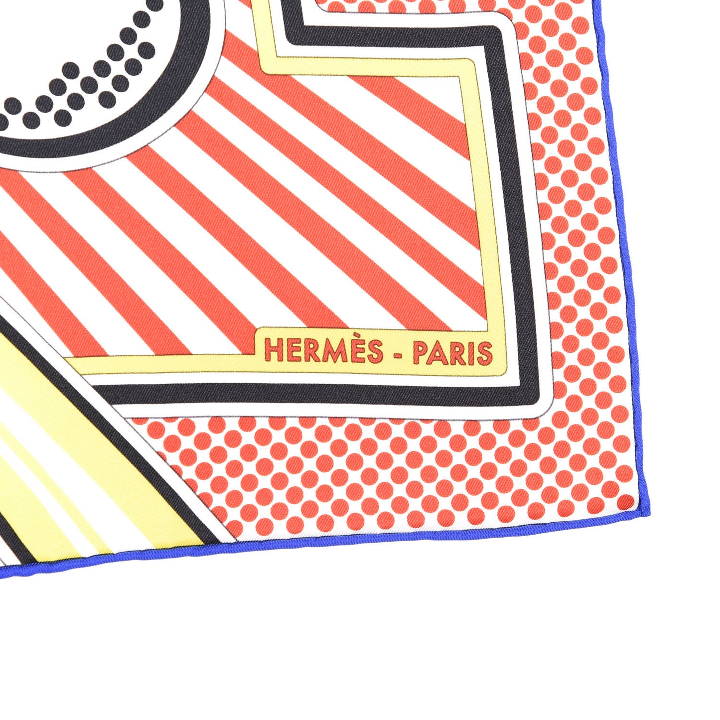 Silk Pegase Pop Scarf 70 White Rouge Jaune