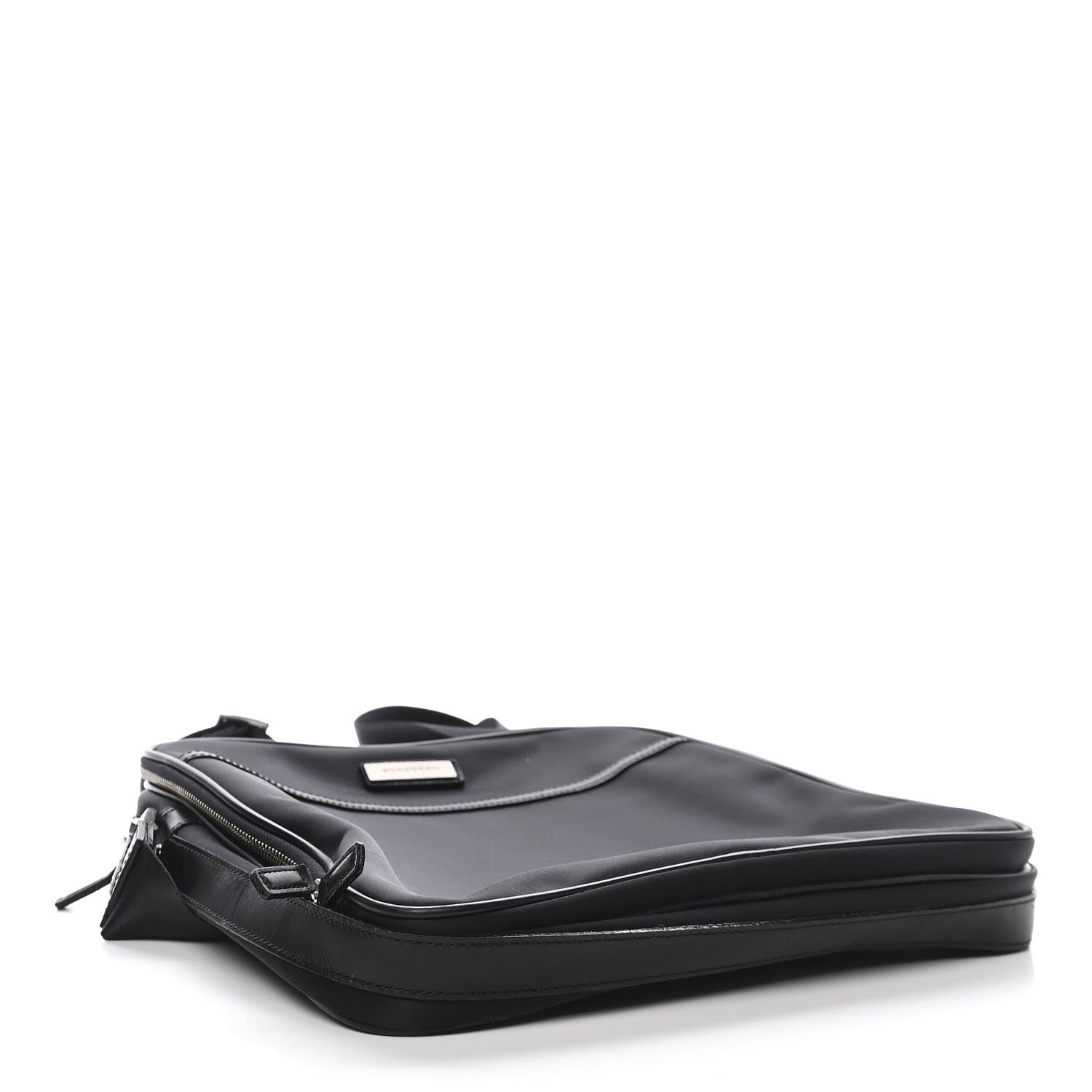 Burberry Nylon Zip Top Messenger Bag Black 4 of 8