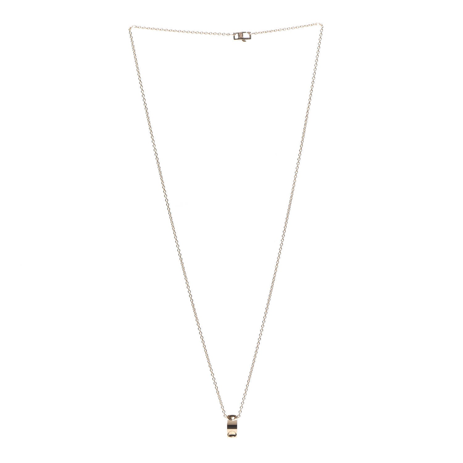 Louis Vuitton 18K Pink Gold Empreinte Pendant Necklace 3 of 10