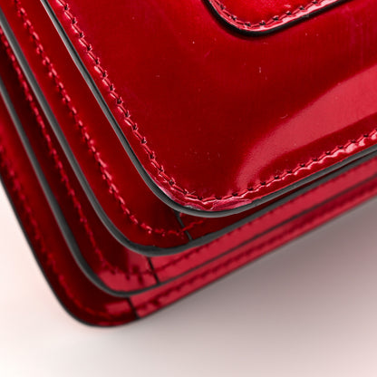 Bulgari Metallic Calfskin Serpenti Forever Top Handle Red 13 of 17