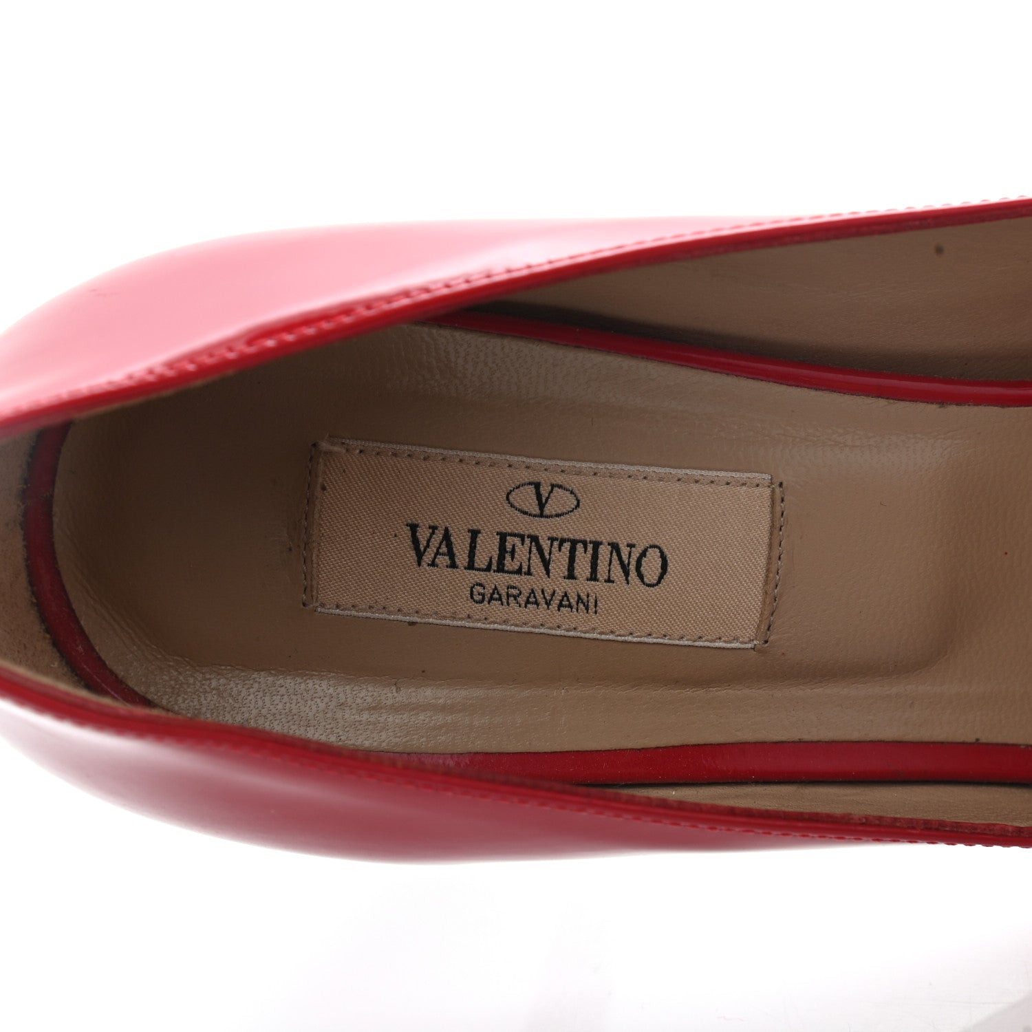 Valentino Garavani Patent Couture Bow Peep Toe Low Heel Pumps 39 Rosso Valentino 8 of 15