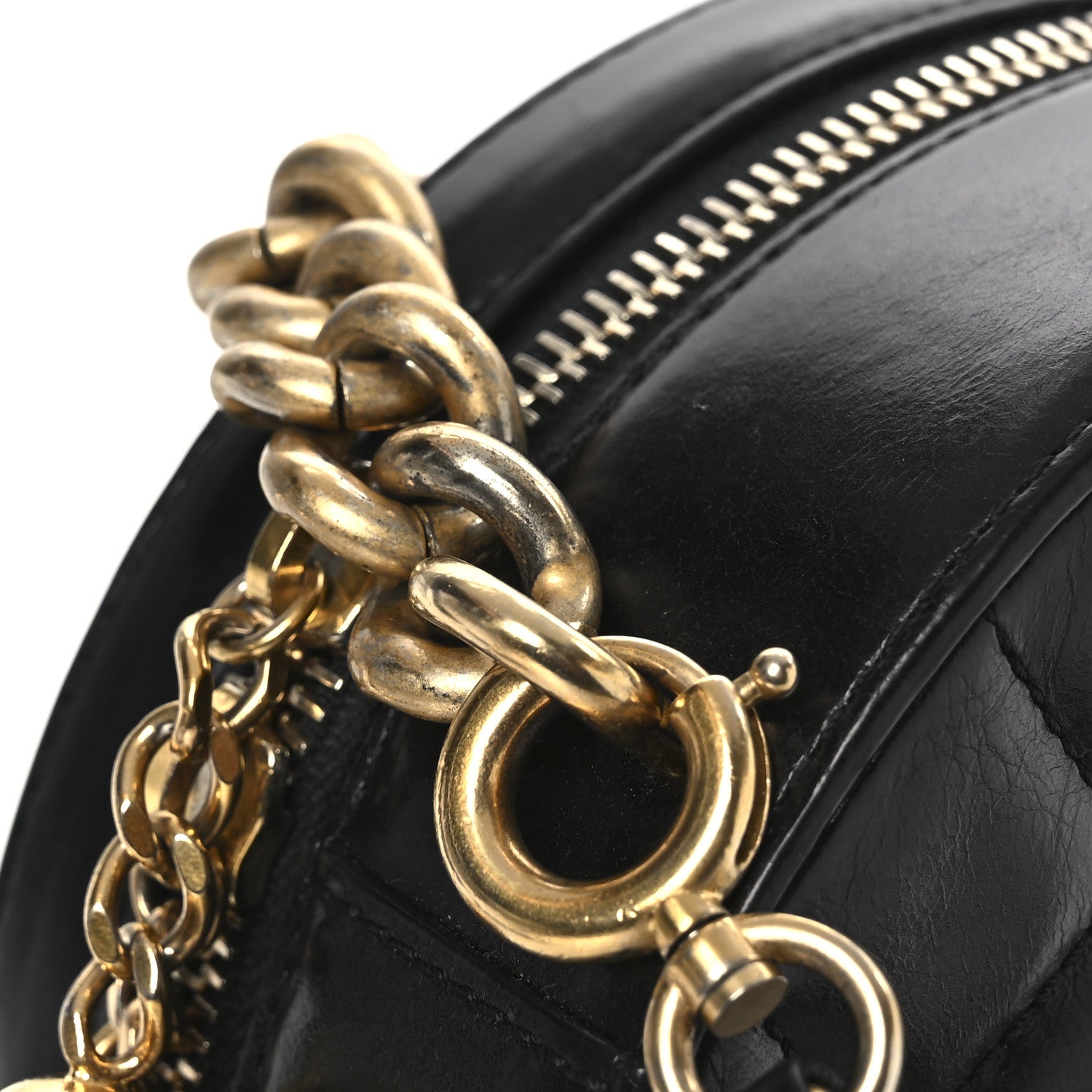 Chanel Glazed Calfskin Round As Earth Evening Bag Black 11 of 13