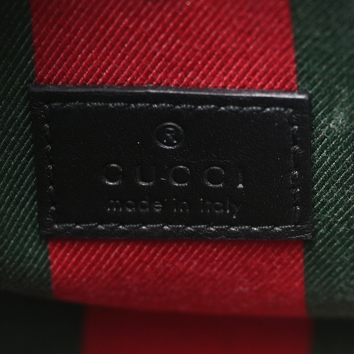 Gucci GG Supreme Monogram Emblem Mini Bucket Bag Beige Black 6 of 9