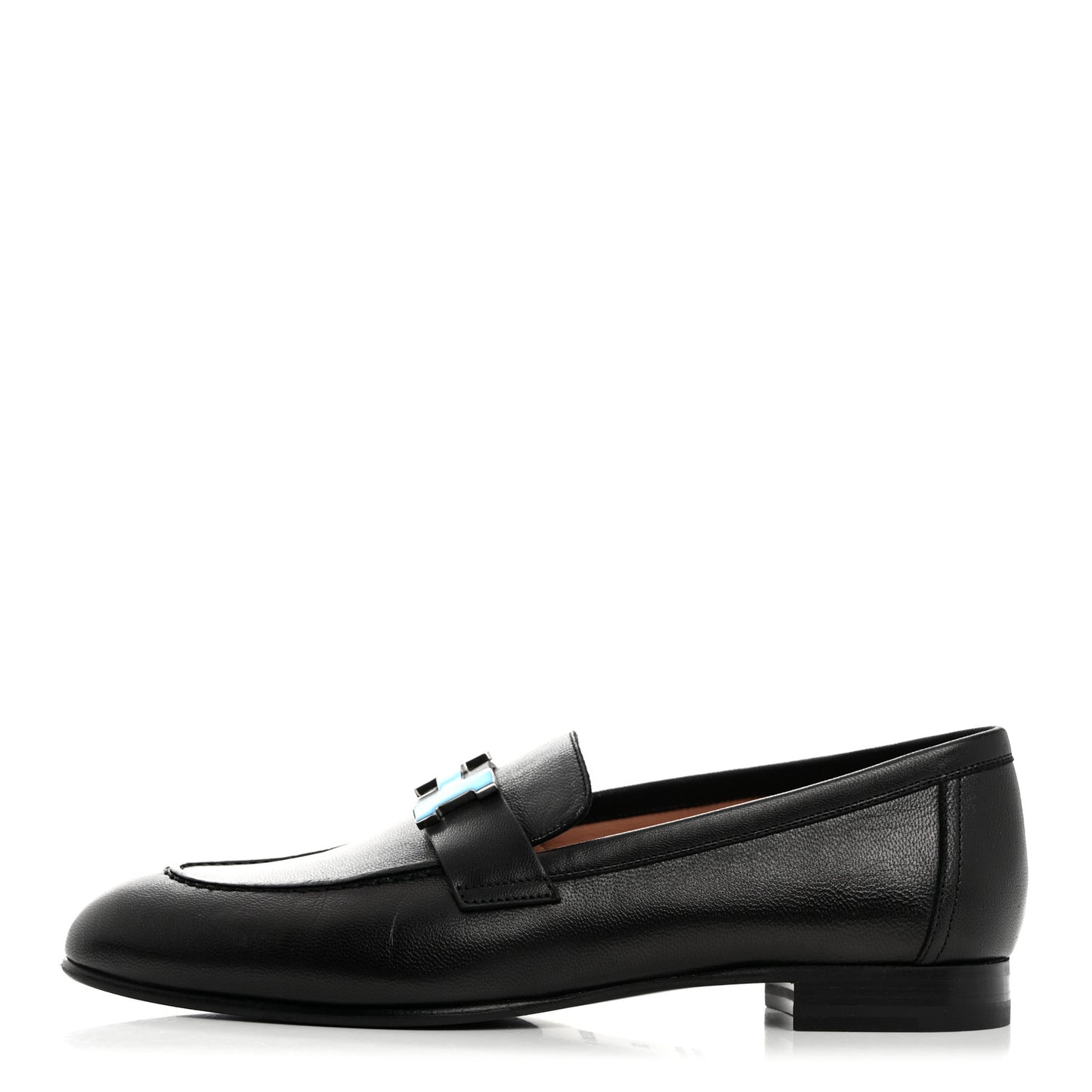 Goatskin Womens Paris Loafers 38 Black