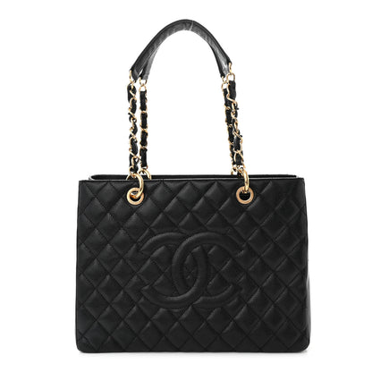 Chanel Caviar Quilted Grand Shopping Tote GST Black 1 of 10