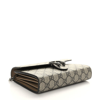 Gucci GG Supreme Monogram Mini Dionysus Chain Wallet Beige Taupe 4 of 9