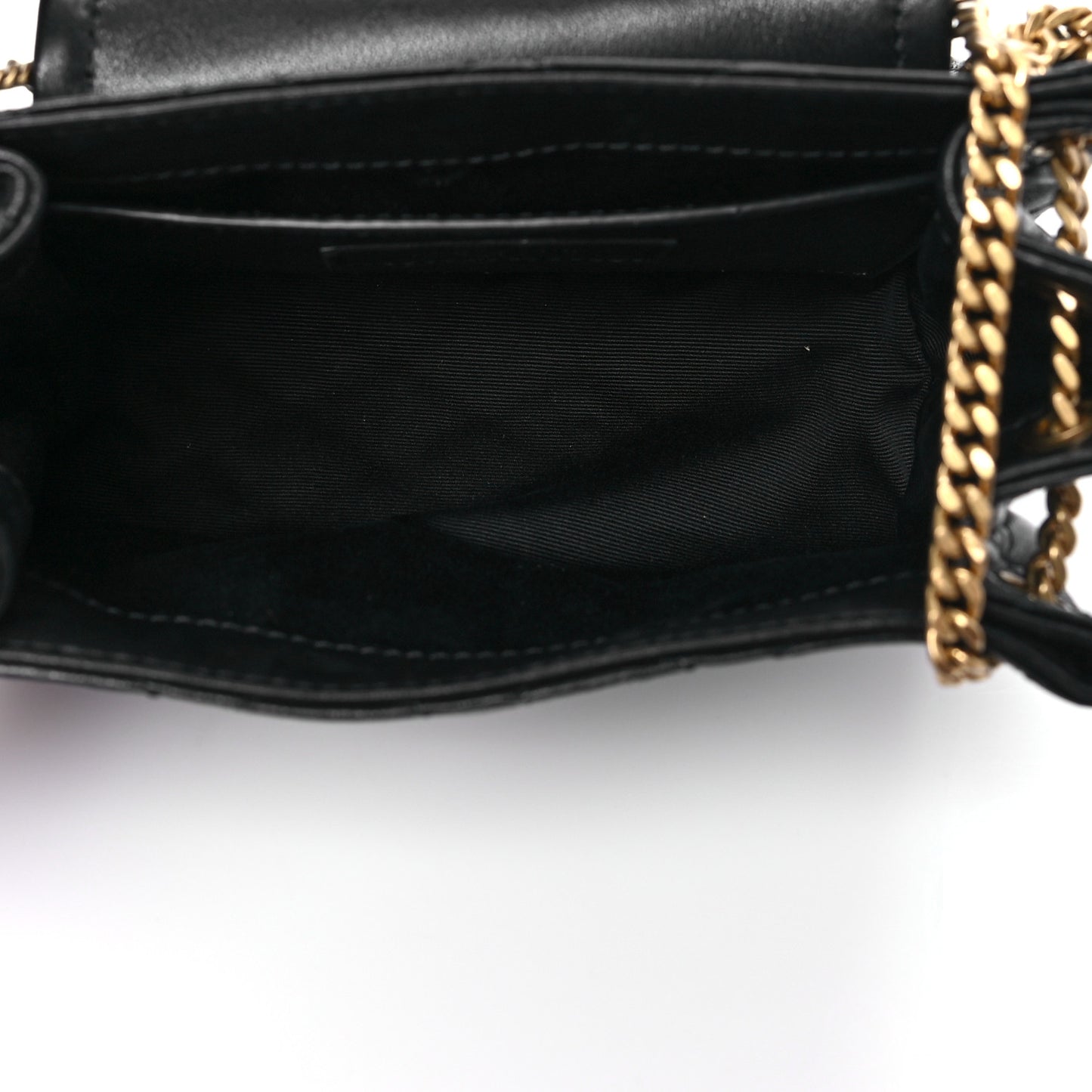 Lambskin Quilted Monogram Mini Nolita Black