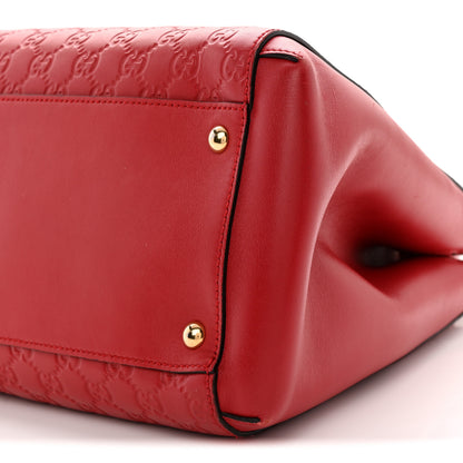 Gucci Soft Guccissima Signature Top Handle Tote Bag Red 10 of 10