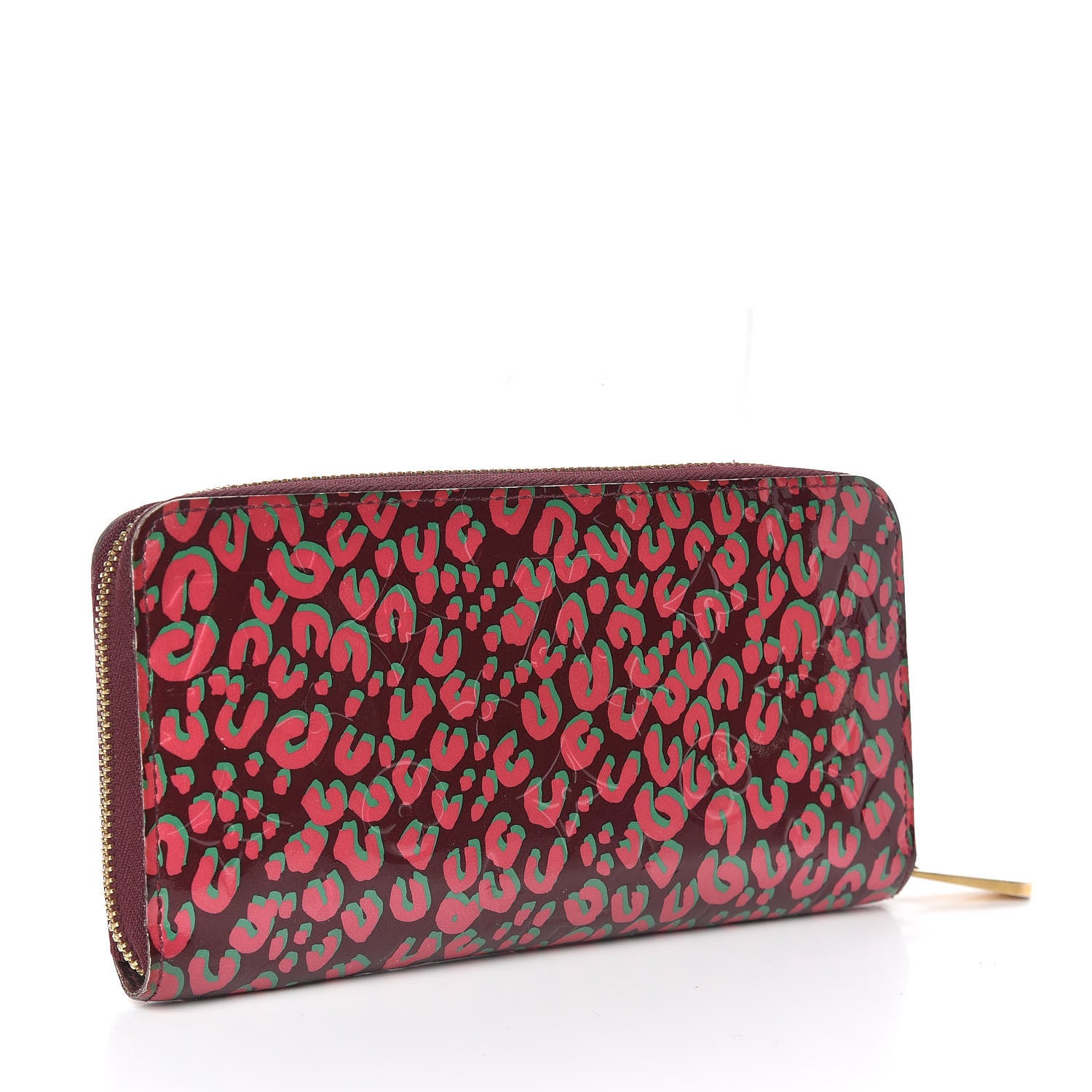 Louis Vuitton Vernis Leopard Zippy Wallet Rouge Fauviste 3 of 8