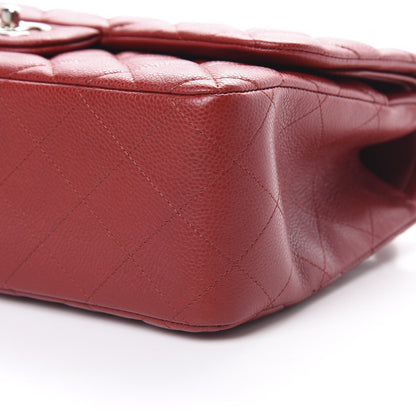 Chanel Caviar Quilted Jumbo Double Flap Red 9 of 13
