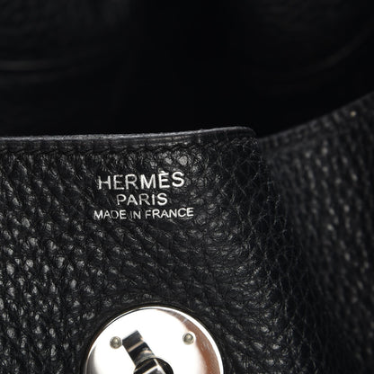 Hermes Taurillon Clemence Lindy 34 Black 6 of 15
