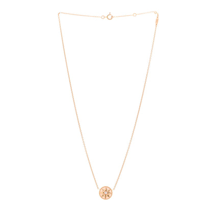 Christian Dior 18K Rose Gold Diamond Pink Opal Rose Des Vents Necklace 3 of 5