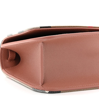 Burberry Grained Calfskin House Check Small Madison Shoulder Bag Dusty Pink 9 of 10