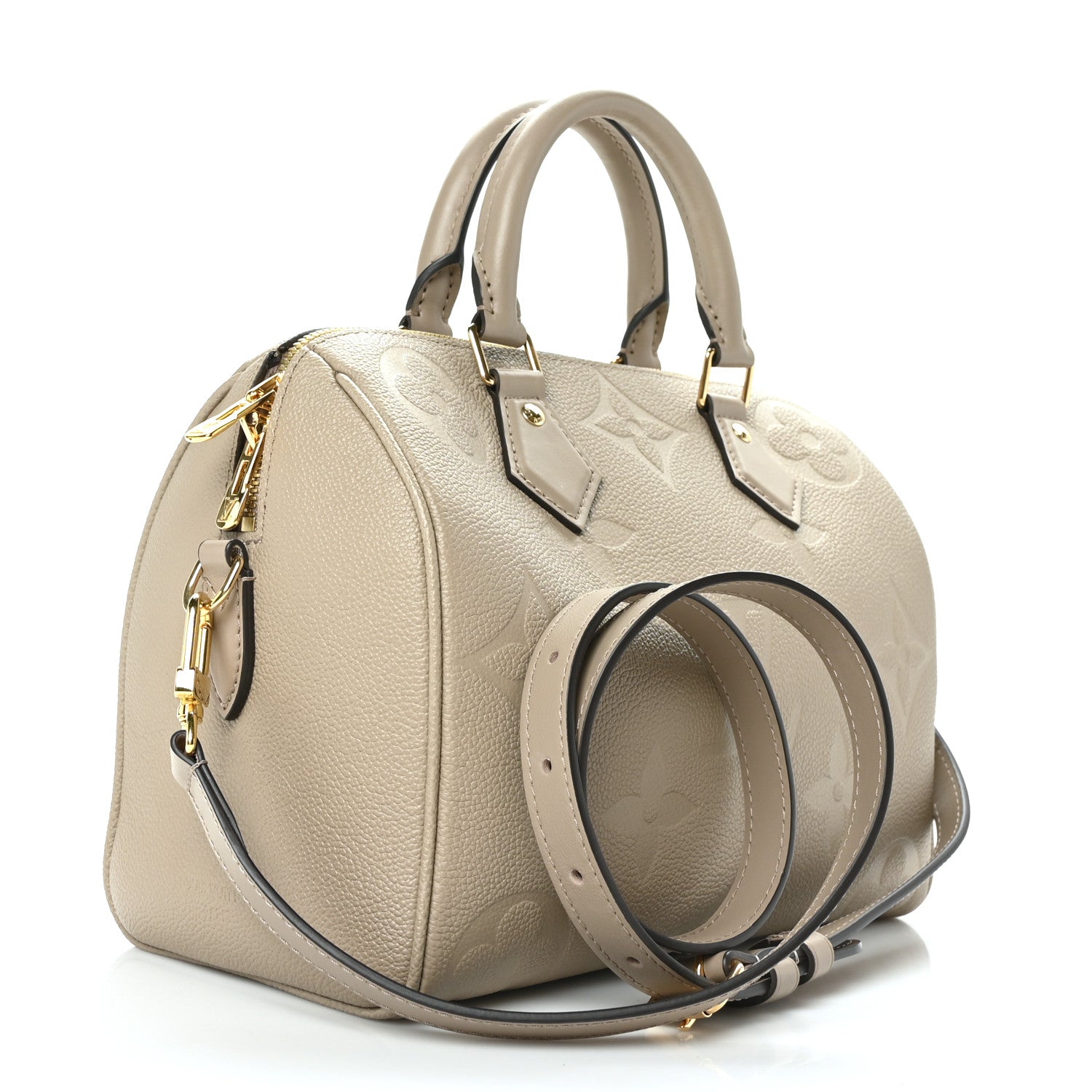 Louis Vuitton Empreinte Monogram Giant Speedy Bandouliere 25 Tourterelle 3 of 10