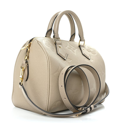 Louis Vuitton Empreinte Monogram Giant Speedy Bandouliere 25 Tourterelle 3 of 10