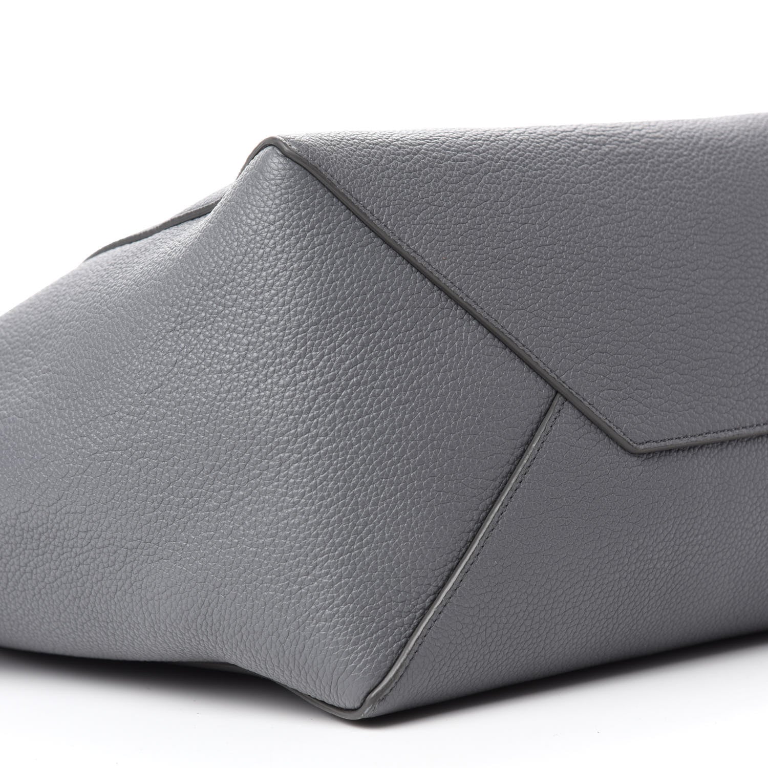 Celine Soft Grained Calfskin Small Belt Cabas Grey 6 of 10