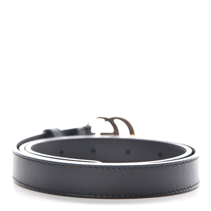 Gucci Calfskin Double G 20mm Belt 75 30 Black 3 of 6