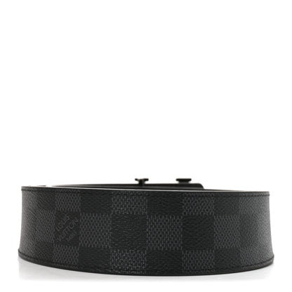 Louis Vuitton Damier Graphite 40mm LV Initiales Belt 95 38 2 of 6