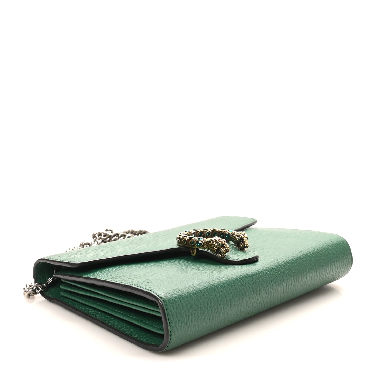 Calfskin Mini Dionysus Chain Wallet Emerald