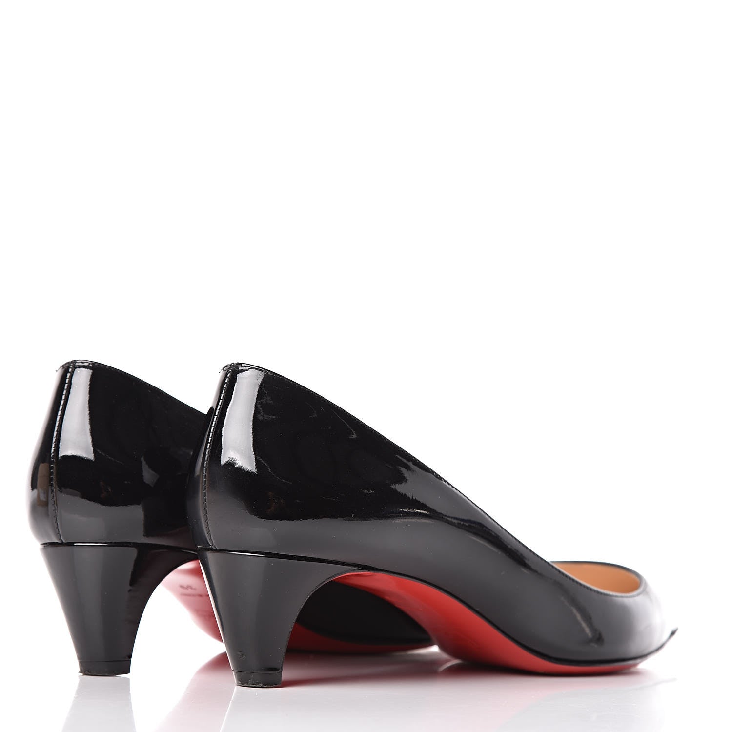Christian Louboutin Patent Pigalle Follies 45 Pumps 39 Black 4 of 17
