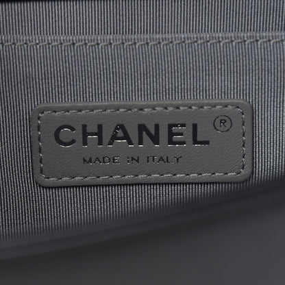Chanel Metallic Calfskin Quilted Medium Boy Flap Black 5 of 8